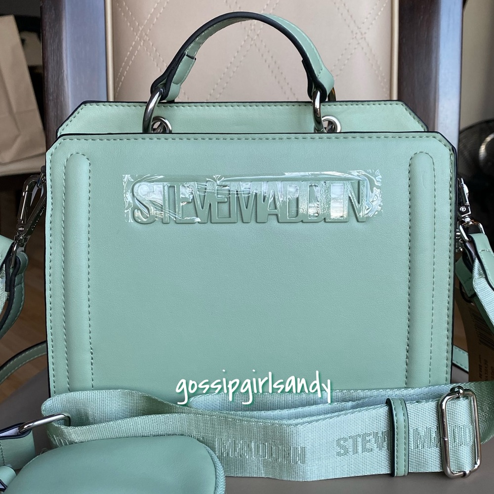 Steve Madden Mint Green Bevelyn Crossbody Handbag